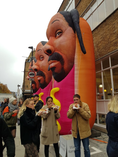 Inflatable snoop dog hot dogs