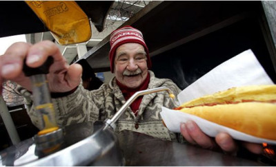 Ernie the hot dog guy